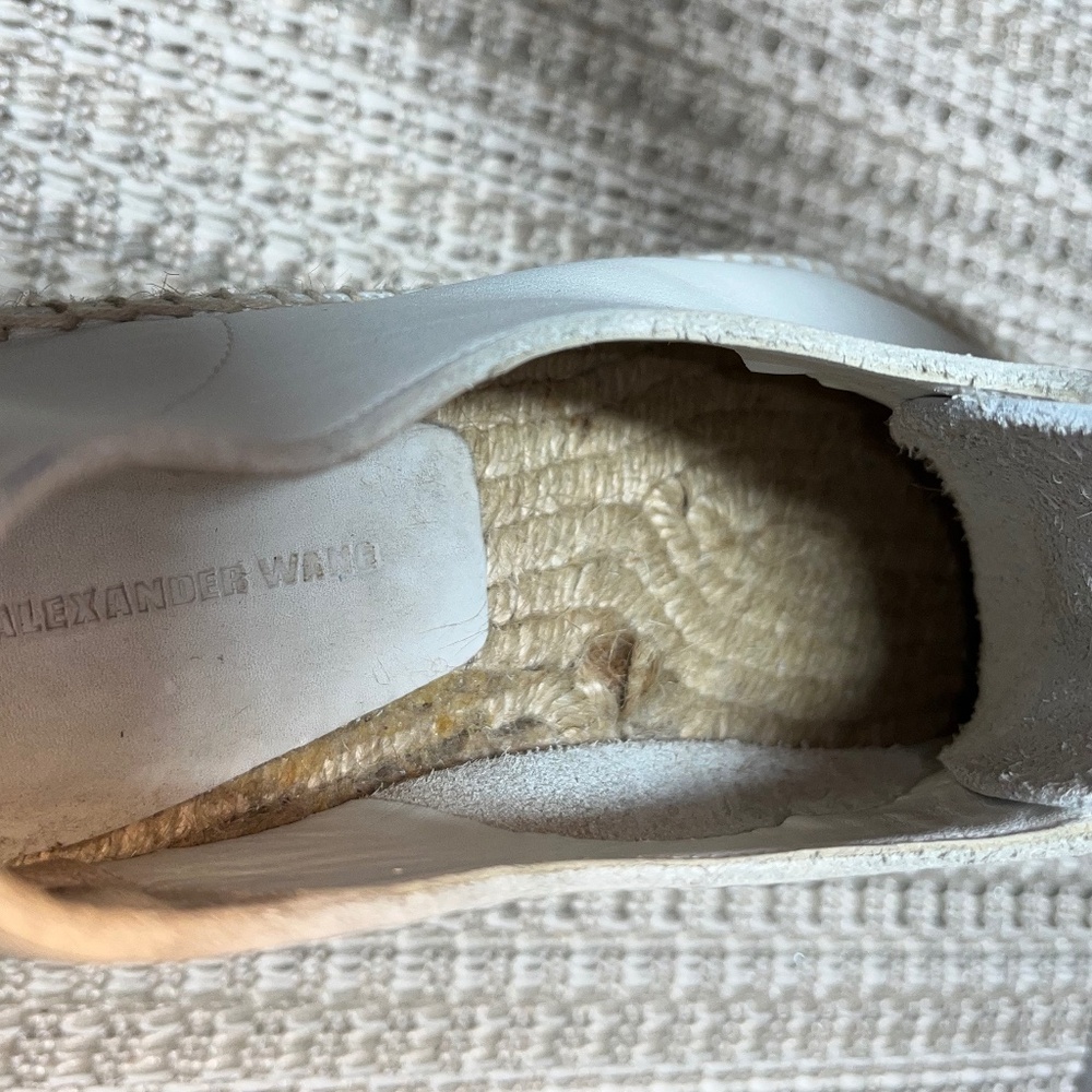 Alexander Wang Devon Leather Zip Front Espadrille… - image 6